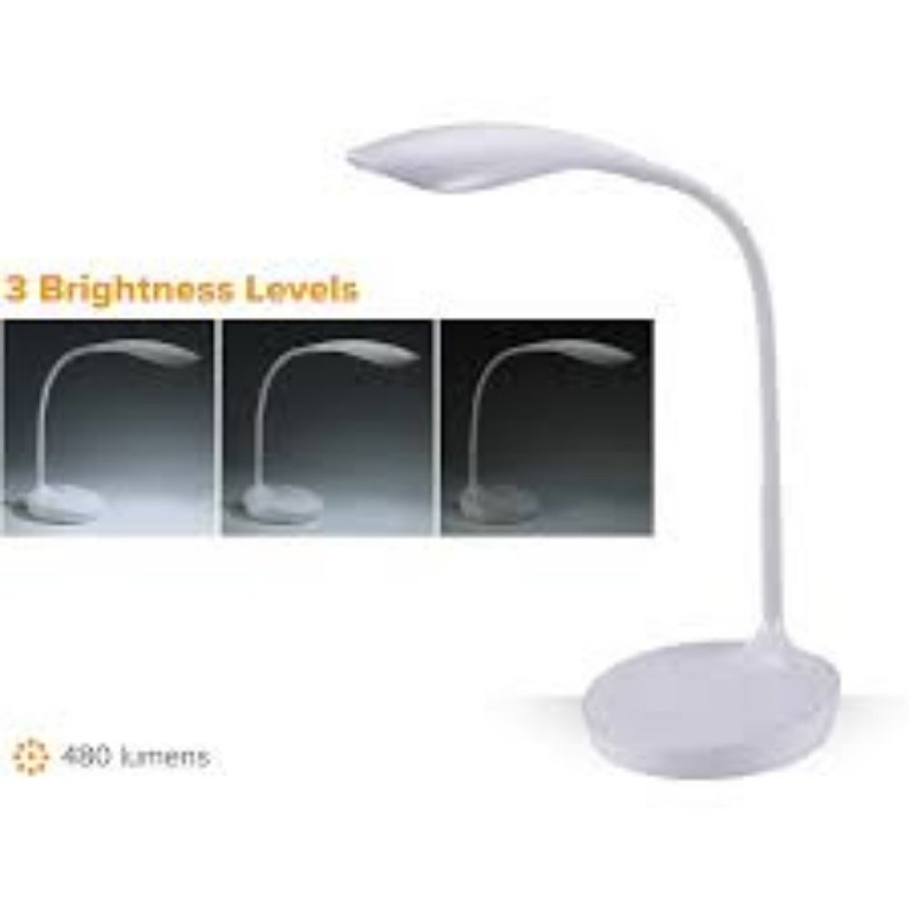 NEW BOSTITCH KNOOECT GOOSENECK LED DESK LAMP WHITE WITH BUILT IN USB CHARGER - Picture 8 of 9